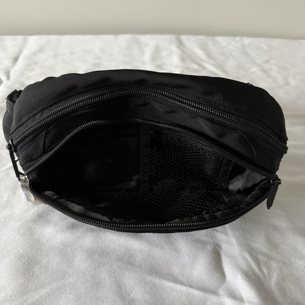 Pacsafe Anti-Theft Waist Bag Black Travel Security Adjustable Strap Crossbody - Picture 7 of 9